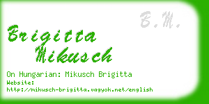 brigitta mikusch business card